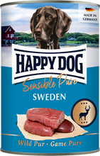 Happy Dog Sensible Pure 6 x 400 g - Sweden (vilt pur)