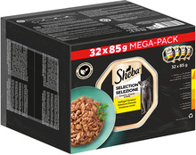 Sheba-rasialajitelma 32 x 85 g - Selection in Sauce (kana ja kalkkuna, kana, siipikarja, kalkkuna)