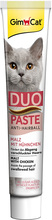 GimCat Anti-Hairball Duo-Paste Malt & Kylling - 3 x 50 g