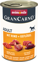 Økonomipakke Animonda GranCarno Original Adult 12 x 400 g - Storfe & fjærkre