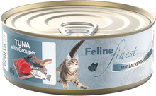 Ekonomipack: Feline Finest våtfoder 24 x 85 g - Tonfisk & havsaborre