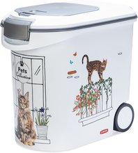 Curver tørrfôrbeholder katt - Balkong-Design: opptil 12 kg tørrfôr (35 Liter)