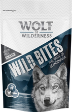 Wolf of Wilderness træningsdummy med håndløkke - Passende godbid: Wild Bites The Taste of Scandinavia (180g)