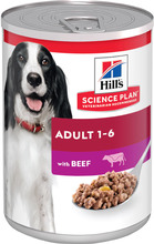 Økonomipakke: 24 x 370 g Hill's vådfoder til hunde - Adult Okse