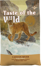 Økonomipakke: 2 x 2 kg / 2 x 6,6 kg Taste of the Wild - Canyon River Feline (2 x 6.6 kg)