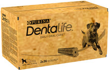 Zum Sonderpreis! 2 x Purina Dentalife Tägliche Snacks für grosse Hunde - 2 x 72 Sticks (48 x 106 g)