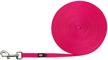 Trixie-jälkiliina, kevyt, fuksianpunainen - koko XS–S: pituus 10 m / leveys 10 mm