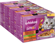 Sparpaket Multipack WHISKAS TASTY MIX Portionsbeutel 96 x 85 g - Country Collection in Sauce