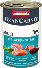 Animonda GranCarno Original Adult 6 x 400 g - Laks & Spinat