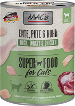 Ekonomipack: MAC's Cat våtfoder 24 x 800 g - Blandpack: Lax & kyckling + Anka, kalkon & kyckling