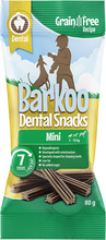 Barkoo Dental Snacks 7 kpl – VILJATON koostumus - pienille koirille 7 kpl (80 g)