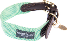 Nomad Tales Bloom halsband, mint - Stl. XL: 52 - 58 cm halsomfång, B 38 mm