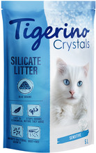 Tigerino Crystals Fun/Sensitive - färgglatt kattströ - Ekonomipack: Blått 3 x 5 l