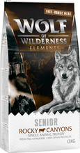 Wolf of Wilderness SENIOR "Rocky Canyons" Free Range Beef - Grain Free - 2 x 12 kg