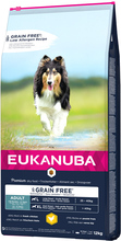 Eukanuba Grain Free Adult Large Breed Kylling - Økonomipakke: 2 x 12 kg