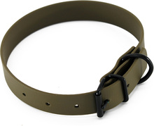 Heim BioThane halsband, oliv - 36 - 44 cm halsomfång, B 25 mm