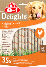 8in1 Delights Twisted Sticks kana pienikokoisille koirille - 70 kpl