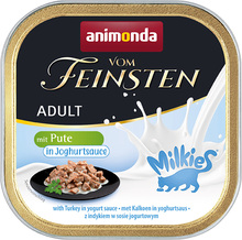Ekonomipack: Animonda Vom Feinsten Adult Milkies in Sauce 64 x 100 g - Kalkon i yoghurtsås