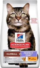 Hill's Science Plan Adult Hairball & Perfect Coat Kylling - Økonomipakke: 2 x 7 kg