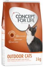 Concept for Life Outdoor Cats - förbättrad formel! - Ekonomipack: 3 x 3 kg