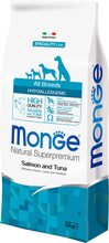 Monge Superpremium All Breeds Hypoallergenic Laks & Tunfisk - 12 kg
