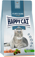 Økonomipakke: 2 poser Happy Cat tørfoder - Indoor Adult Laks (2 x 4 kg)