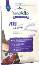 Økonomipakke: 2 x 10 kg Sanabelle tørfoder - Adult med Struds