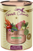 Terra Canis Market Ragout 6 x 385 g - Nötkött med broccoli, blåbär, salvia