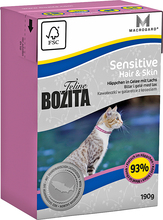 Økonomipakke Bozita Feline Tetra Recart 12 x 190 g - Hair & Skin - Sensitive