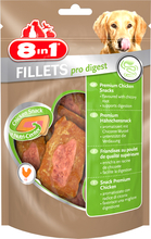 8in1 Fillets Pro Digest 80 g - säästöpakkaus: 3 x 80 g - S-koko