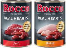 Rocco Real Hearts 12 x 400 g - Blandpack, 2 sorter