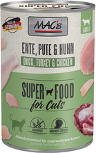 Ekonomipack: MAC's Cat kattfoder 12 x 400 g - Blandpack: Fjäderfä & tranbär + Anka, kalkon & kyckling