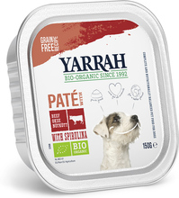 Yarrah Ekologisk Paté - Ekologiskt nötkött med ekologisk spirulina 12 x 150 g