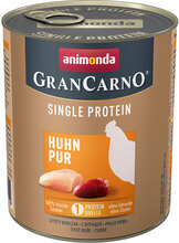 Animonda GranCarno Adult Single Protein 24 x 800 g - Kylling Pur