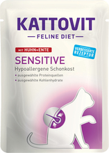Kattovit Sensitive Pouches 24 x 85 g - Kylling & And