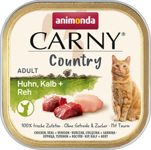 Animonda Carny Country Adult 32 x 100 g - Kyckling, kalv & rådjur