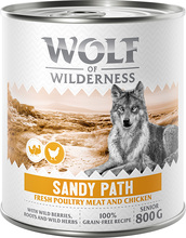 Wolf of Wilderness Senior “Expedition” 6 x 800 g - Sandy Path - Fjäderfä & kyckling