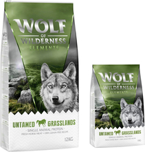 Wolf of Wilderness "Untamed Grasslands" Horse - Grain Free - 12 + 2 kg på köpet! 14 kg