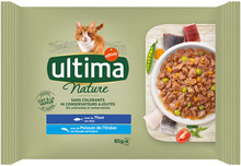 Ultima Cat Nature 4 x 85 g - Tonfisk + Havsfisk