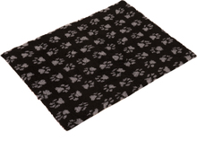 Vetbed® Isobed SL Paw -koiranpeitto, musta/harmaa - P 75 x L 50 cm