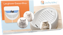 Lucky-Kitty keramik dricksfontän - Hårfilter