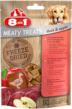 3 x 8in1 koiranherkut: 2 + 1 kaupan päälle! - Meaty Treats: ankka & omena (3 x 50 g)
