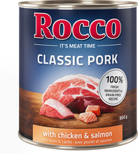 Ekonomipack: Rocco Classic Pork 24 x 800 g - Kyckling & lax