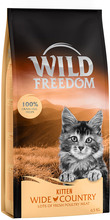 Ekonomipack: 2 x 6,5 kg Wild Freedom torrfoder - Kitten Wide Country - Poultry