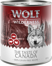Økonomipakke Wolf of Wilderness "The Taste Of" 24 x 800 g - The Taste Of Canada