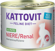 Økonomipakke: 24 x 185 g Kattovit Specialdiæt - Renal - Kalkun (24 x 185 g)