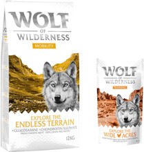 12 kg Wolf of Wilderness 12 kg + 100 g Training "Explore" på köpet! - Explore The Endless Terrain - Chicken (Mobility)