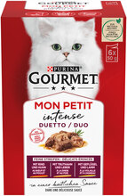 Zum Sonderpreis! Gourmet Mon Petit 24 x 50 g - Duetti: Rind/Huhn