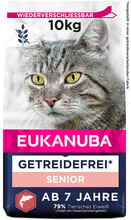 Eukanuba Senior Grain Free rikt på laks - 10 kg