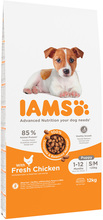IAMS for Vitality Dog Puppy & Junior Small / Medium kylling - 12 kg